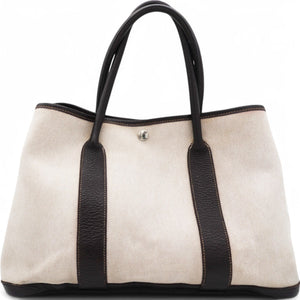 Buffle Skipper Toile Garden Party Tote Marron Fonce