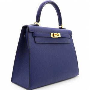 Epsom Kelly Sellier 25 Bleu Saphir