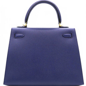 Epsom Kelly Sellier 25 Bleu Saphir