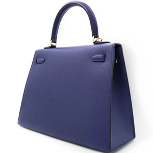 Epsom Kelly Sellier 25 Bleu Saphir
