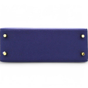 Epsom Kelly Sellier 25 Bleu Saphir