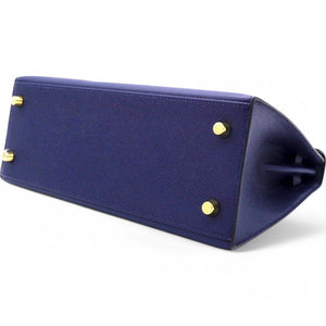 Epsom Kelly Sellier 25 Bleu Saphir