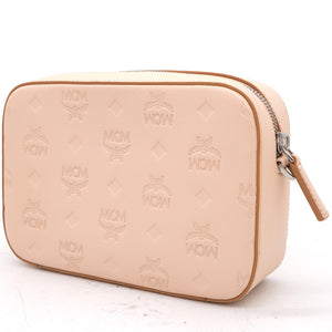 Light Pink Visetos Embossed Leather Camera Bag