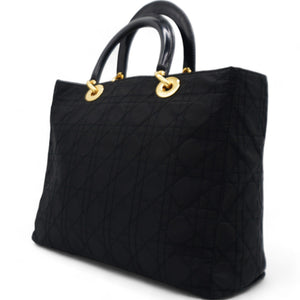 Nylon Cannage Lady Dior Black