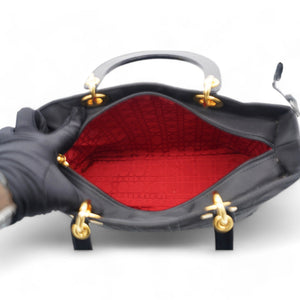 Nylon Cannage Lady Dior Black