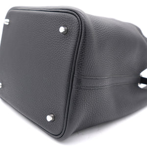 Black Taurillon Clemence Leather Picotin Lock 22 Bag