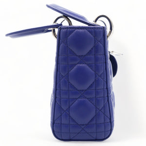 Mini Lady Dior Blue Lambskin