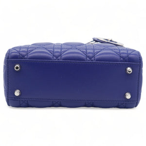 Mini Lady Dior Blue Lambskin