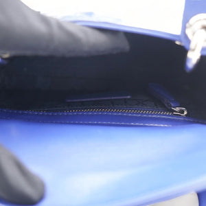 Mini Lady Dior Blue Lambskin