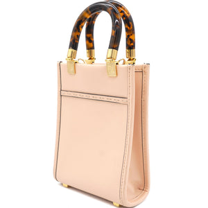 Pink Leather Mini Sunshine Tote