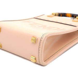 Pink Leather Mini Sunshine Tote