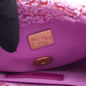 Pink Tweed Classic Flap Square