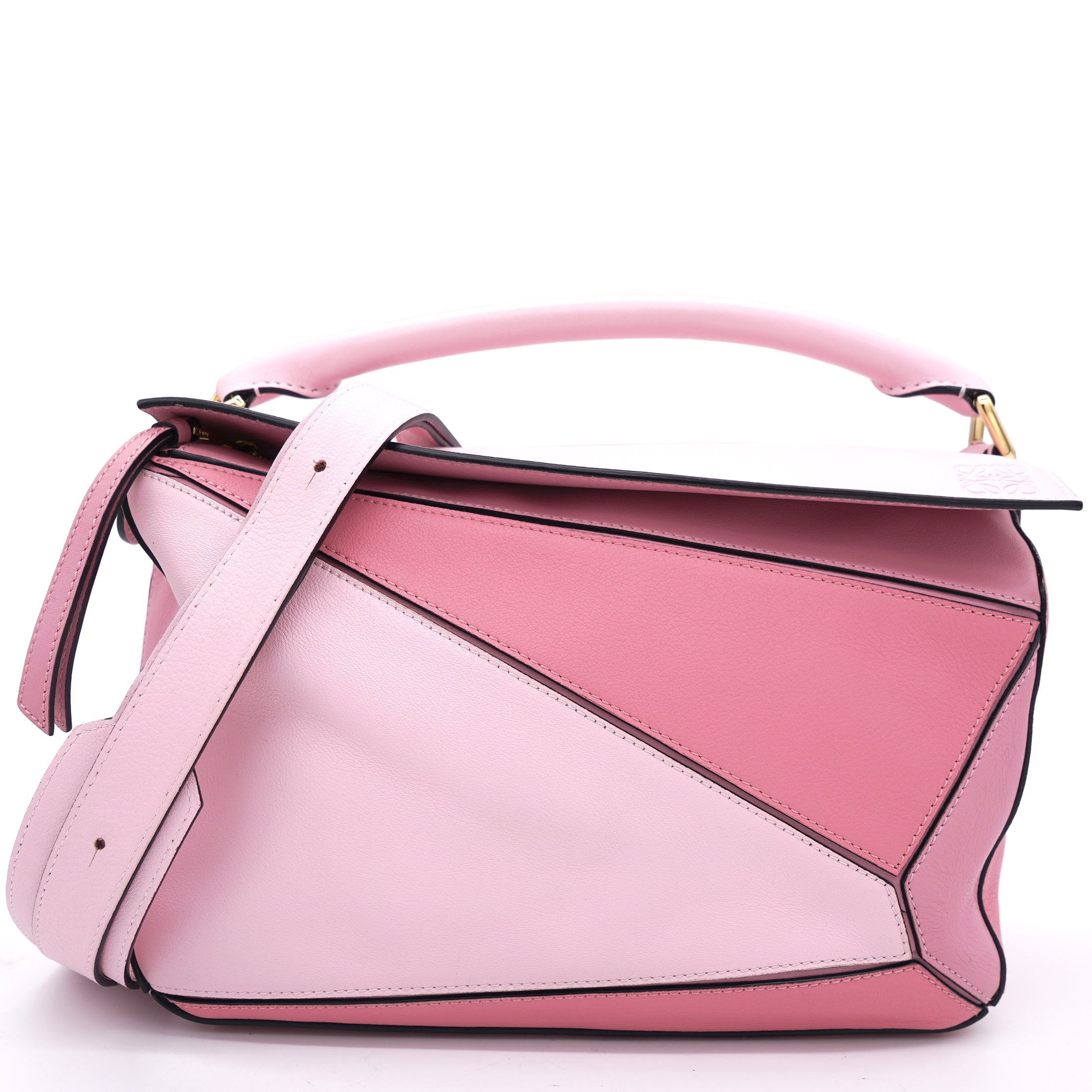 Calfskin Medium Puzzle Bag Pink