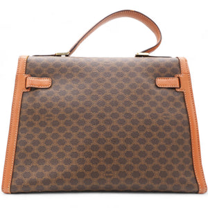 Vintage Leather Handbag In Brown