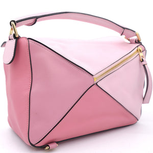 Calfskin Medium Puzzle Bag Pink