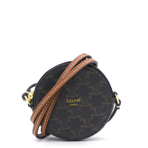 Round Coin Chain with Leather Strap