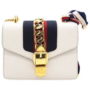 Sylvie Leather Mini Chain Bag
