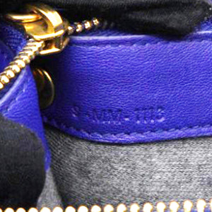 Lambskin Trio Crossbody Bag Violet Blue