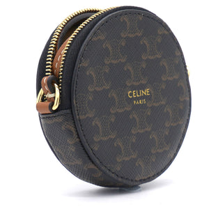 Round Coin Chain with Leather Strap