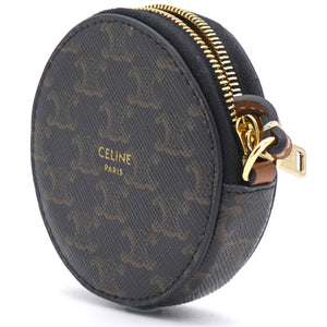 Round Coin Chain with Leather Strap