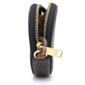 Round Coin Chain with Leather Strap