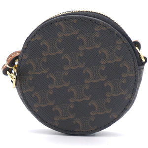 Round Coin Chain with Leather Strap