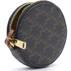 Round Coin Chain with Leather Strap