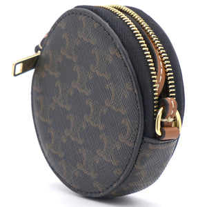 Round Coin Chain with Leather Strap