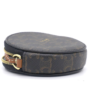 Round Coin Chain with Leather Strap