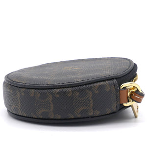 Round Coin Chain with Leather Strap