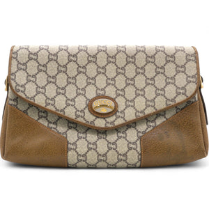 GG Plus Supreme Shoulder Bag Brown Beige