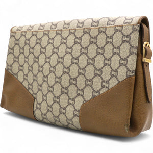 GG Plus Supreme Shoulder Bag Brown Beige