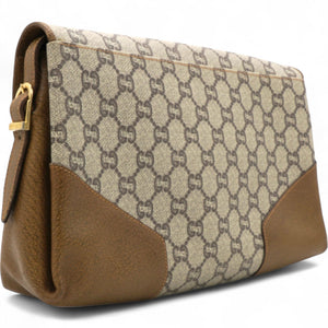 GG Plus Supreme Shoulder Bag Brown Beige