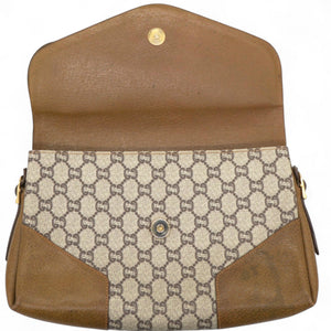 GG Plus Supreme Shoulder Bag Brown Beige