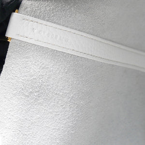 Blanc Clemence Leather Picotin Lock 18 Bag