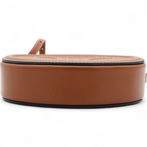 Smooth Cuir Triomphe Oval Bag Tan