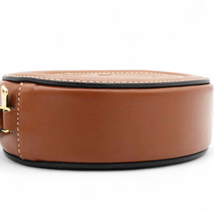 Smooth Cuir Triomphe Oval Bag Tan