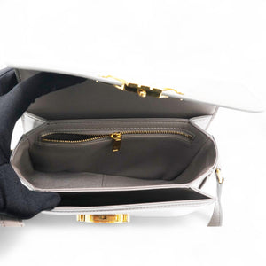 Shiny Leather Triomphe Pebble Teen