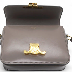 Shiny Leather Triomphe Pebble Teen