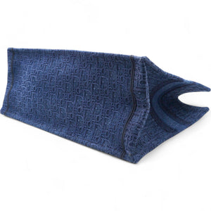 Oblique Denim Book Tote Denim Blue Large
