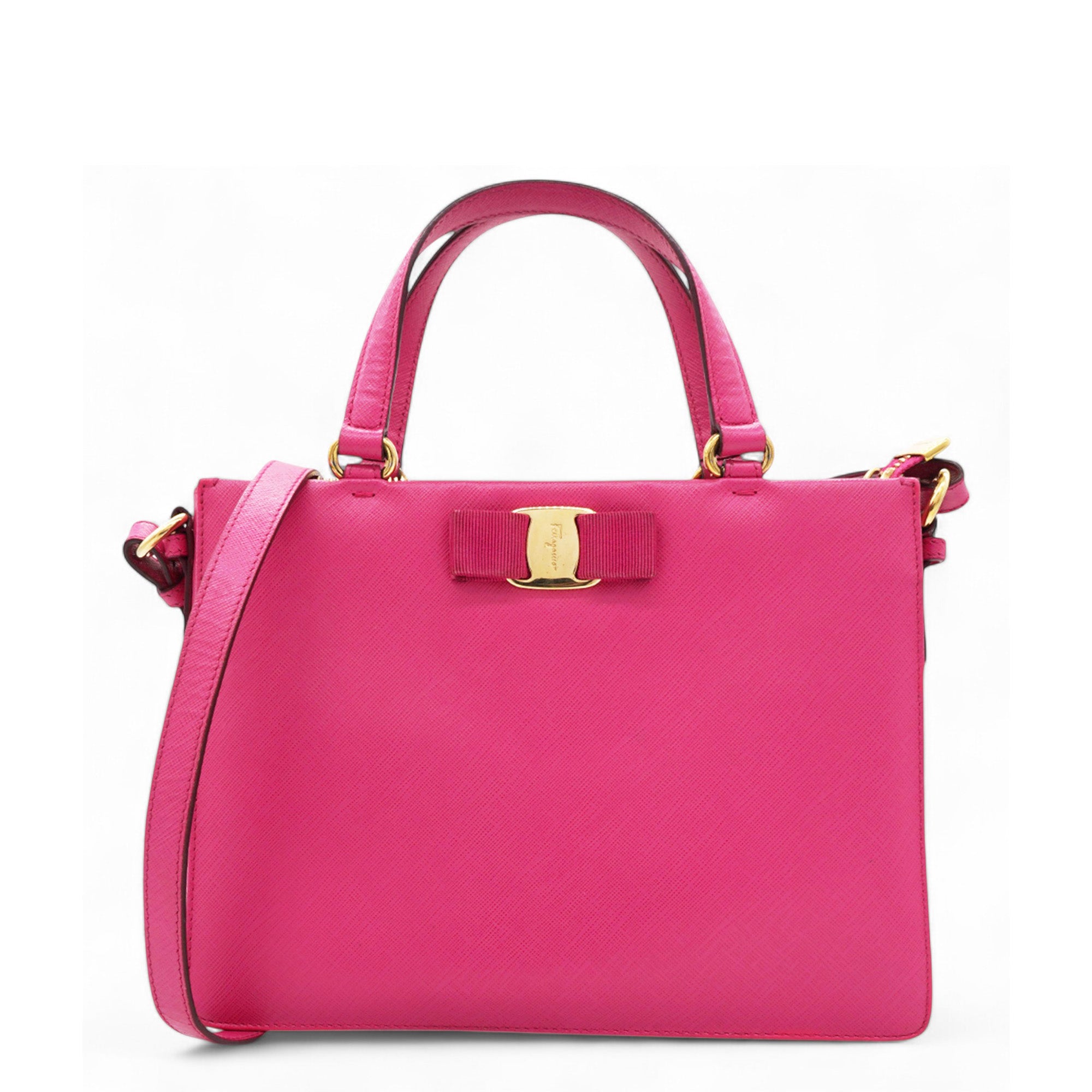 Tracy Bow Tote Saffiano Leather Red