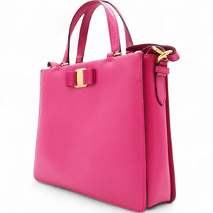 Tracy Bow Tote Saffiano Leather Red