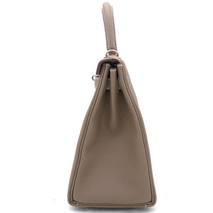 Etoupe Togo Leather Palladium Hardware Kelly 28 Bag