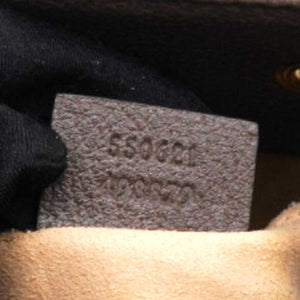 GG Supreme Monogram Web Ophidia Bucket Bag Brown