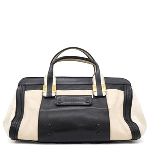 Alice Black and White Top Handle Bag
