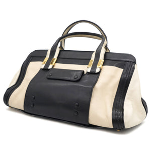 Alice Black and White Top Handle Bag