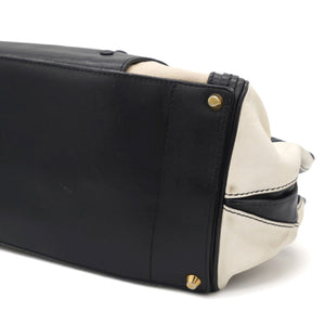 Alice Black and White Top Handle Bag