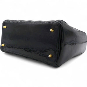 Patent Cannage Medium Lady Dior Black