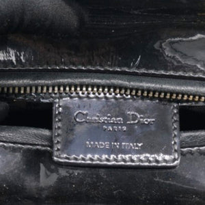 Patent Cannage Medium Lady Dior Black
