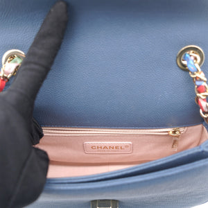 Thread Around Cuba Flap Bag Blue